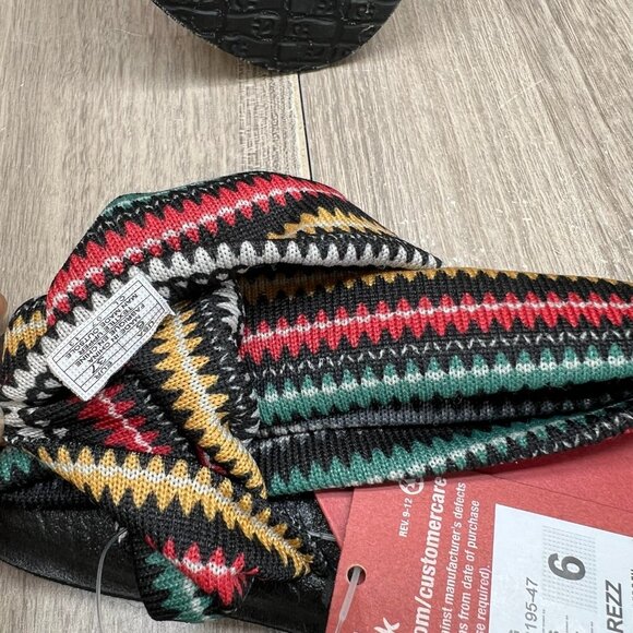 Sanuk Yoga Sling Thong Sandals Women 6 Stretch Slingback Tribal Print Multicolor - Picture 8 of 10